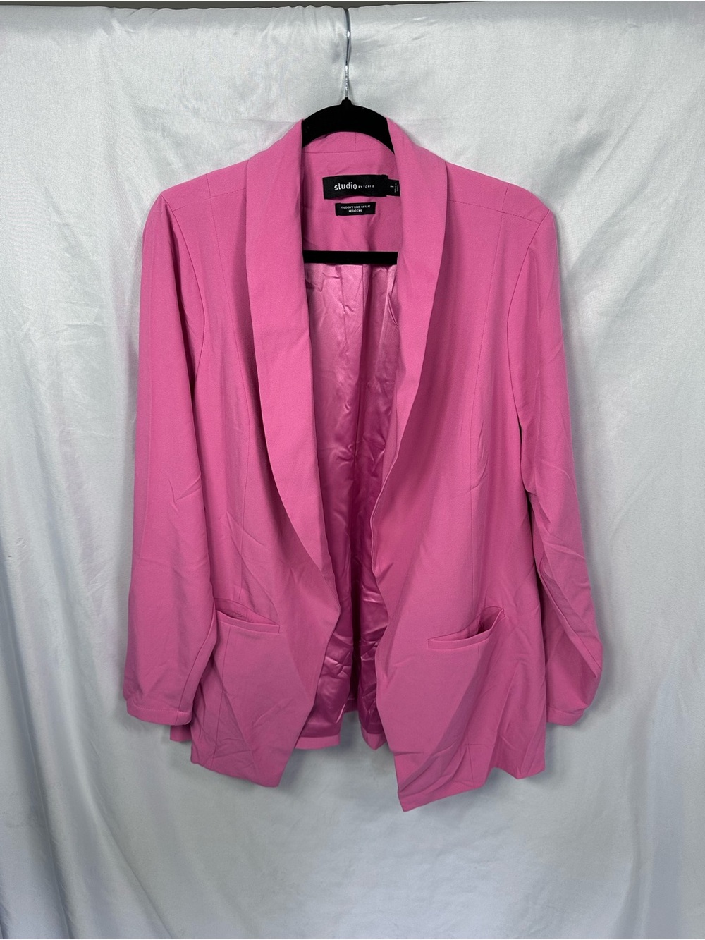 Torrid Bold Pink Classic Shawl Collar Blazer Size 1